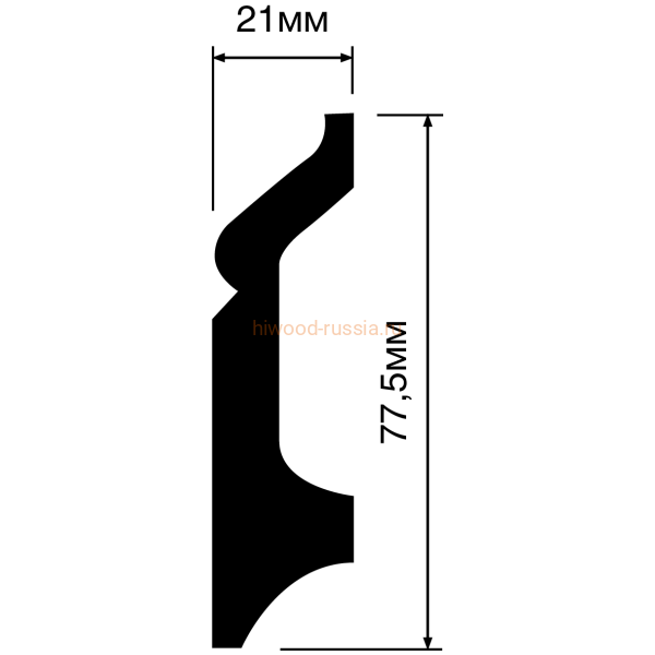 Плинтус HIWOOD B78