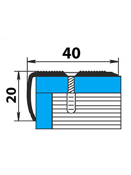 Порог ПУ 06 угловой на ступень