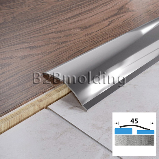 Порог радиусный FAP 4 45мм из нержавеющий стали