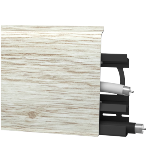 Плинтус INDO 135 Дуб Платиновый 