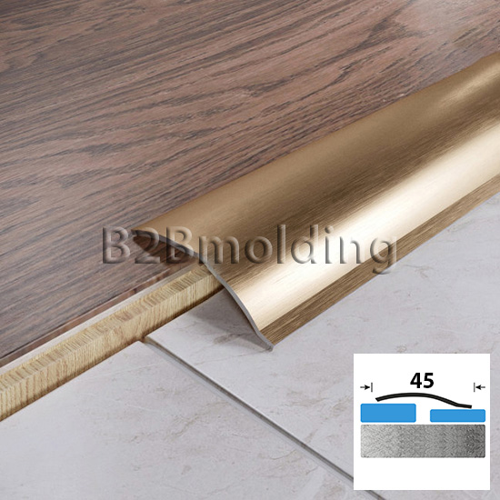 Порог радиусный FAP 4 45мм из нержавеющий стали