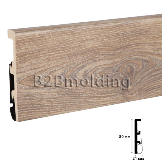 Плинтус INTEGRA 18 Тёмный Орех