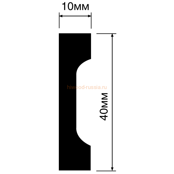 Плинтус HIWOOD W40V1