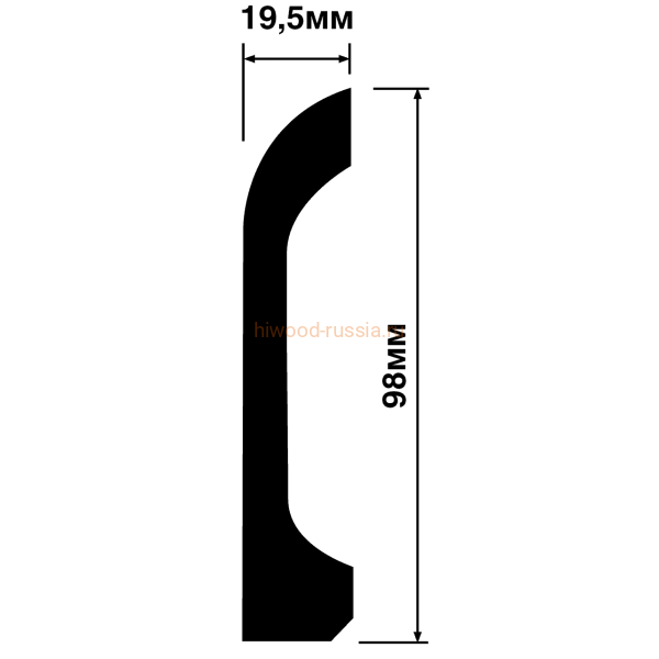 Плинтус HIWOOD B98V1