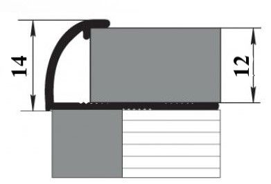 Угол ПК 03-7/9/12мм наружный скругленный