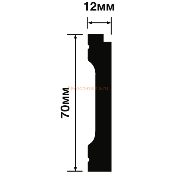 Плинтус HIWOOD B70V3