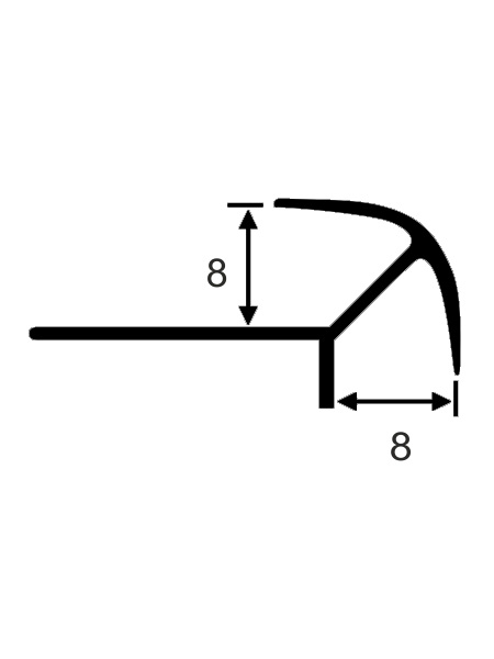 Профиль ПО-8х8, 8мм