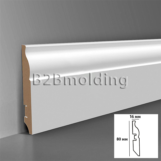 Плинтус МДФ 205 белый