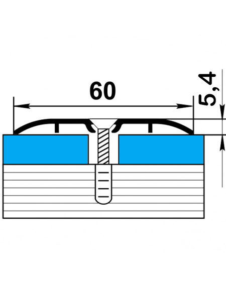 Порог ПС 07 одноуровневый 