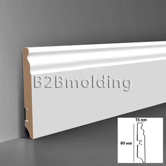 Плинтус МДФ 206 белый