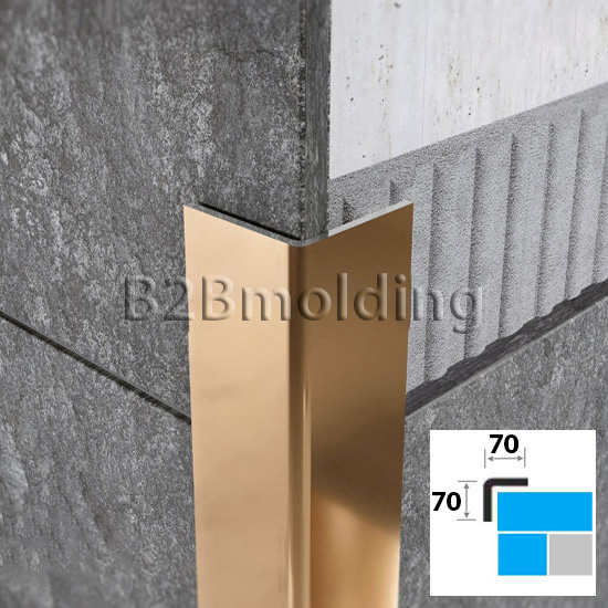 Угол ПУ НС 70х70 нержавеющая сталь 430