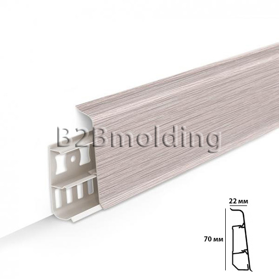 Плинтус 70мм сосна северная-274 Идеал «Деконика»