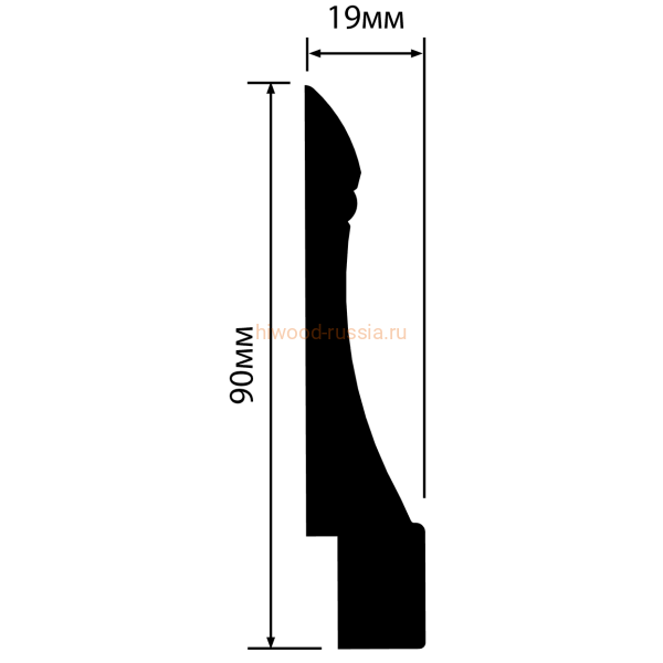 Плинтус HIWOOD L1606