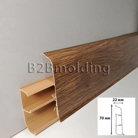 Плинтус 70мм дуб викторянский 335 TERA 