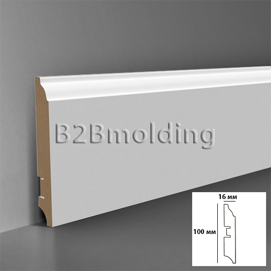 Плинтус МДФ 207 белый