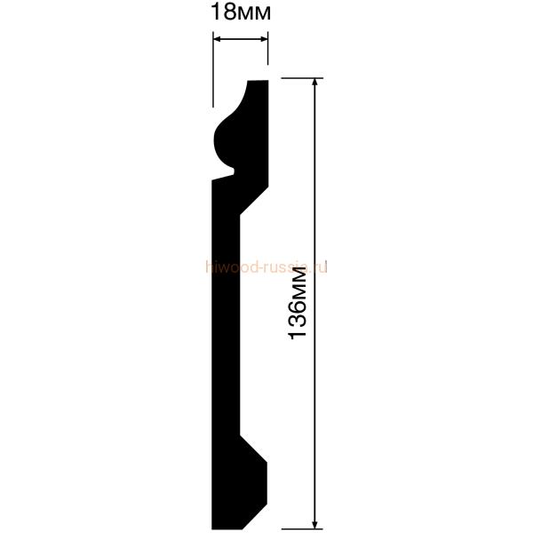 Плинтус HIWOOD B136