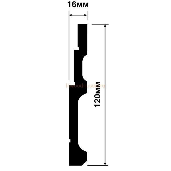 Плинтус HIWOOD B120V1
