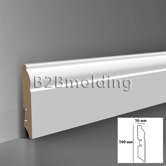 Плинтус МДФ 204 белый