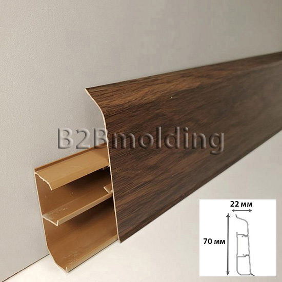 Плинтус 70мм дуб гартвис 329 TERA 