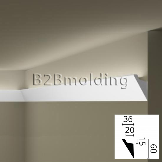 Плинтус IL4 под LED освещение потолочный NMC