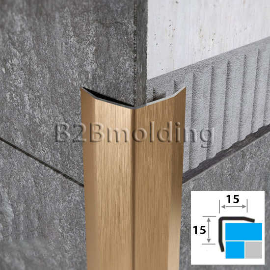 Угол наружный ПУ-1 15х15 из нержавеющей стали 430