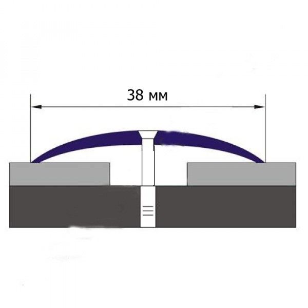 Порог ЛП 38мм из латуни