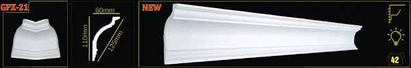 Плинтус Glanzepol GPX-21