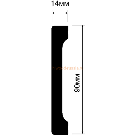 Плинтус HIWOOD B90V1