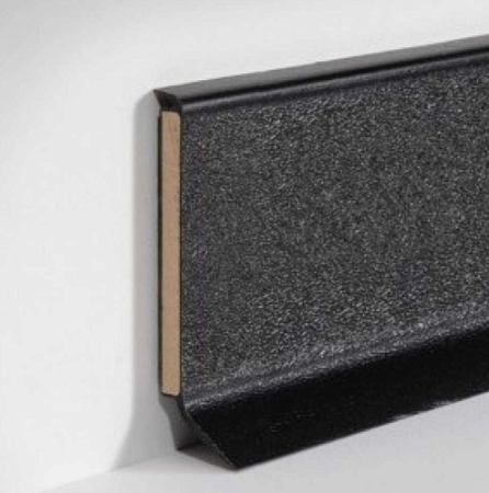 Плинтус ХДФ Dollken S100 100 мм х 2,575м 1001 Чёрный