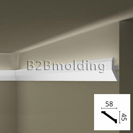 Плинтус WT1 под LED освещение потолочный NMC 