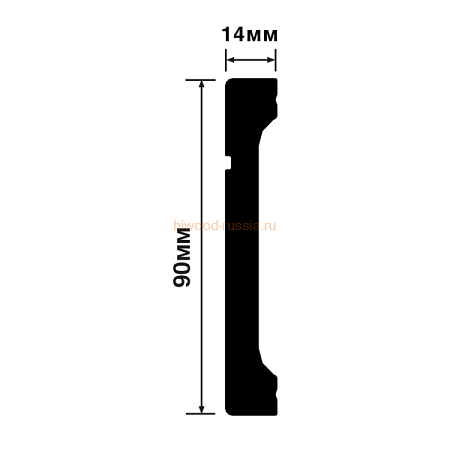 Плинтус HIWOOD B90V1L