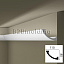 Плинтус WT3 под LED освещение потолочный NMC