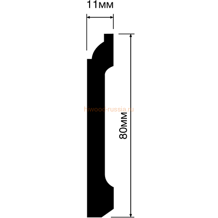 Плинтус HIWOOD B80C