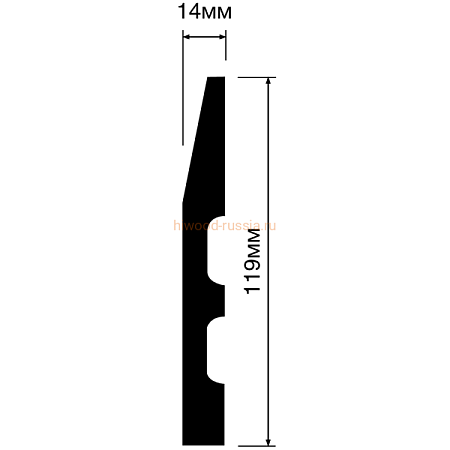 Плинтус HIWOOD B120