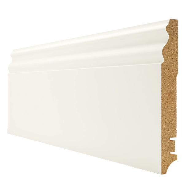 Плинтус МДФ 306 белый HANNAHHOLZ