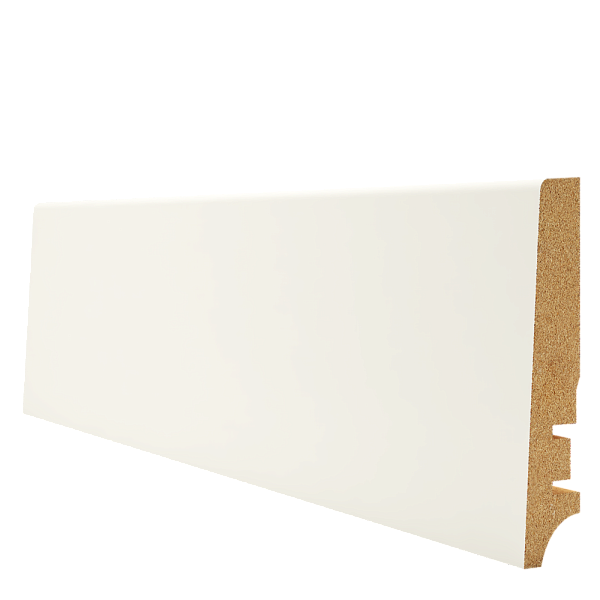 Плинтус МДФ 404 белый HANNAHHOLZ