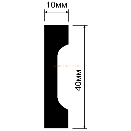 Плинтус HIWOOD W40V1