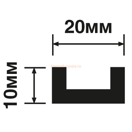 Плинтус потолочный HIWOOD LB20