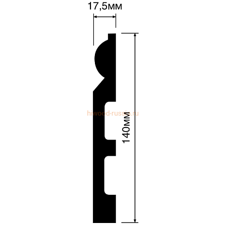 Плинтус HIWOOD B140