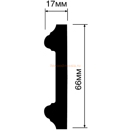 Молдинг HIWOOD WE66E2