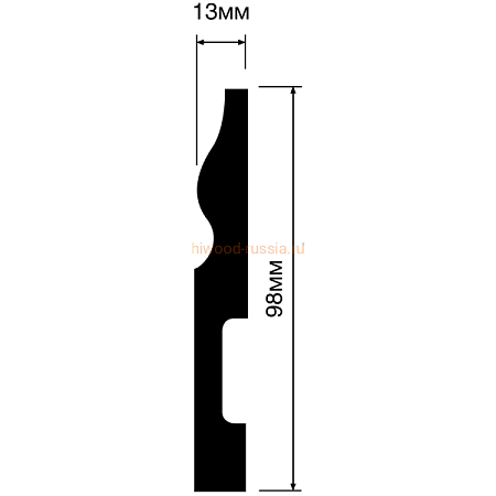 Плинтус HIWOOD B100