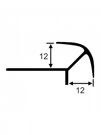 Профиль ПО-12х12, 12мм