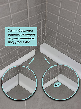 Бордюр R12-60мм Акриловый для Ванны 