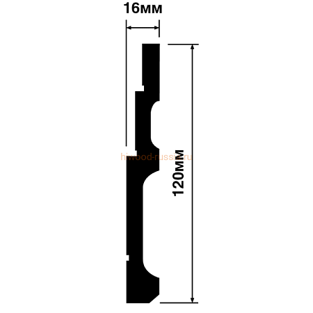 Плинтус HIWOOD B120V1