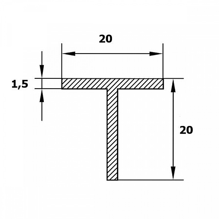 Тавр 20*20 мм