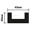Плинтус потолочный HIWOOD LB40