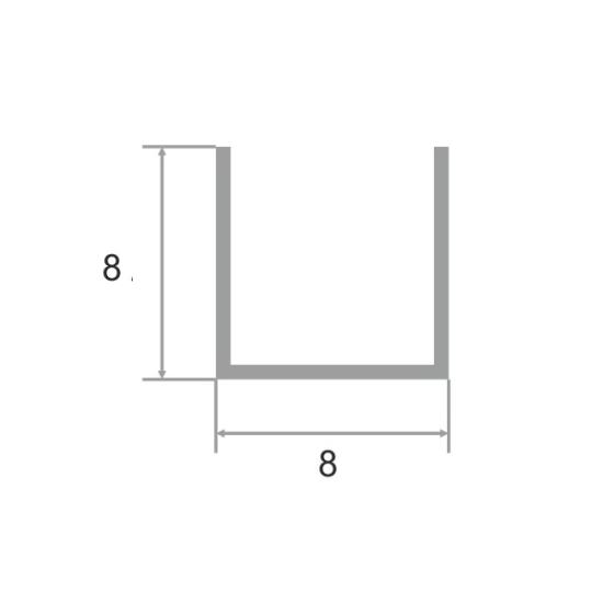 Профиль П-образный 8мм