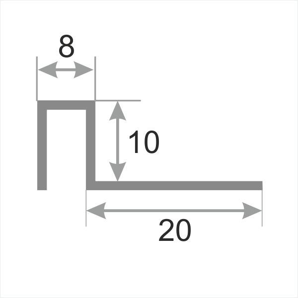 Бордюр SB П-образный закладной 