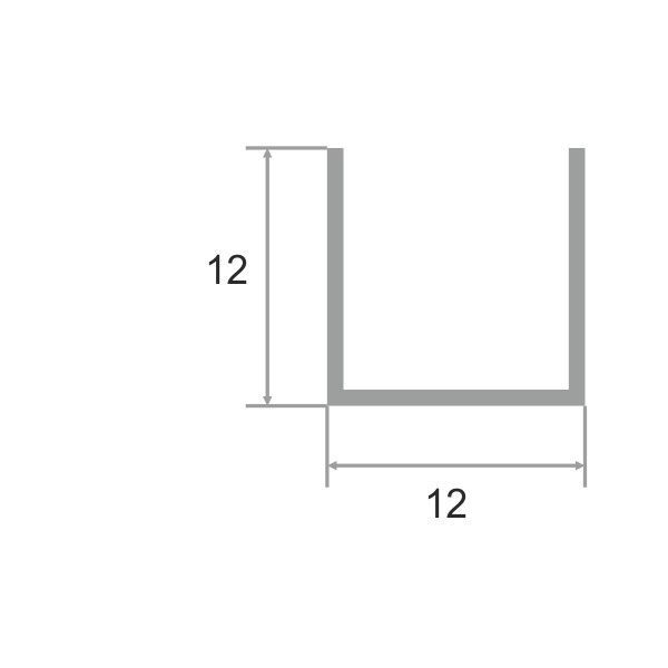 Профиль П-образный 12мм