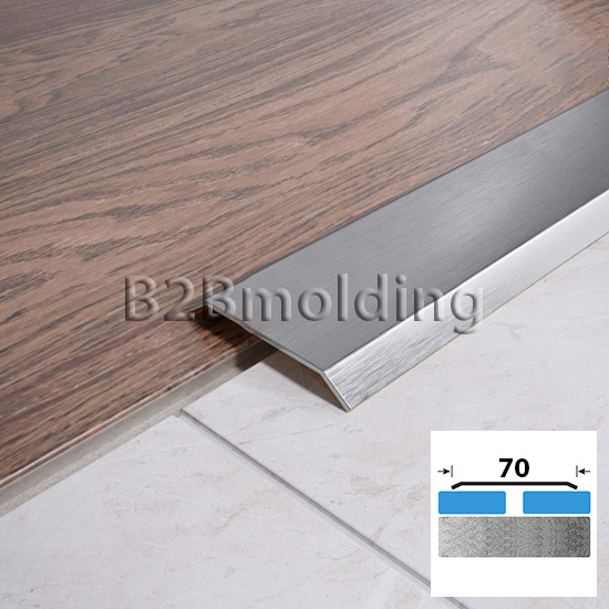 Порог плоский FA 70 мм из нержавеющий стали 